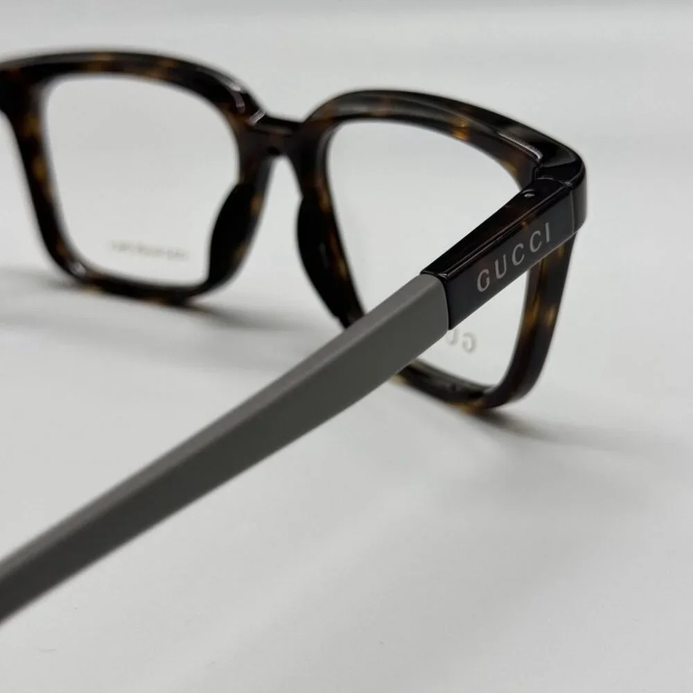 NEW GG1738O 002 GUCCI EYEGLASSES HAVANA/GREY MEN EYEWEAR GUCCI